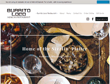 Tablet Screenshot of burritoloco.com